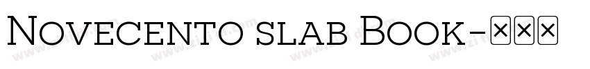 Novecento slab Book字体转换